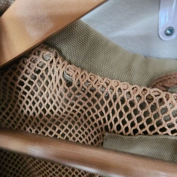 Orvis Men Vintage Elbow Patch Fishing Hunting Button Down Jacket Size Med Tall - Picture 5 of 13